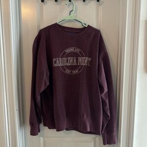 Maroon Carolina Point Sweatshirt